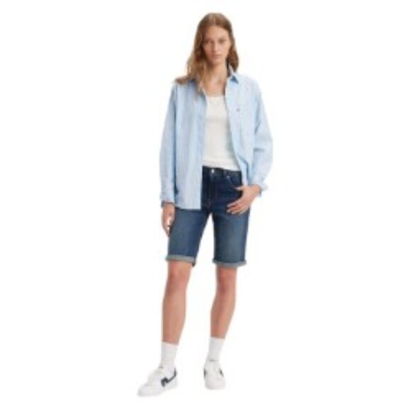 Levi's Classic Bermuda Jean Shorts 28 - Picture 1 of 5